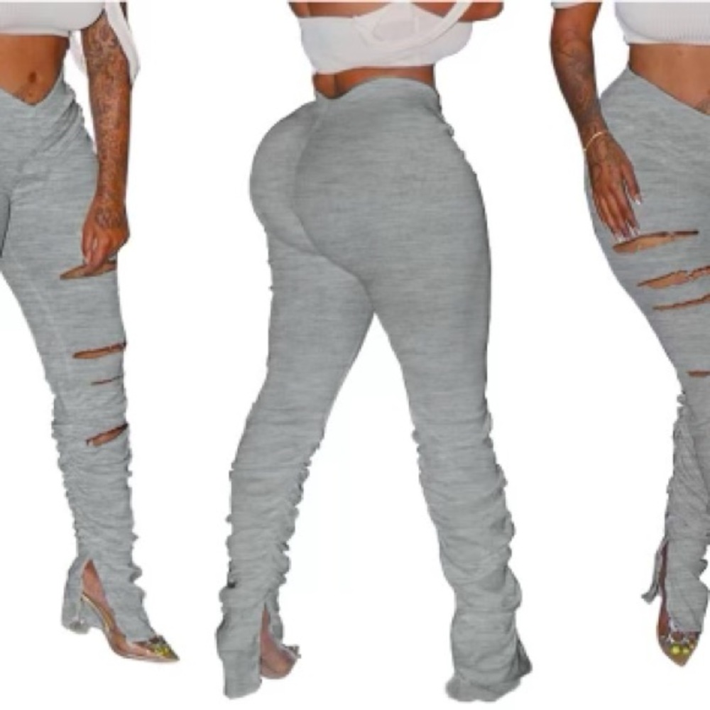 High-Waisted Body-Con Flared Leggings